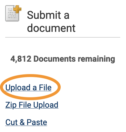 Upload a file