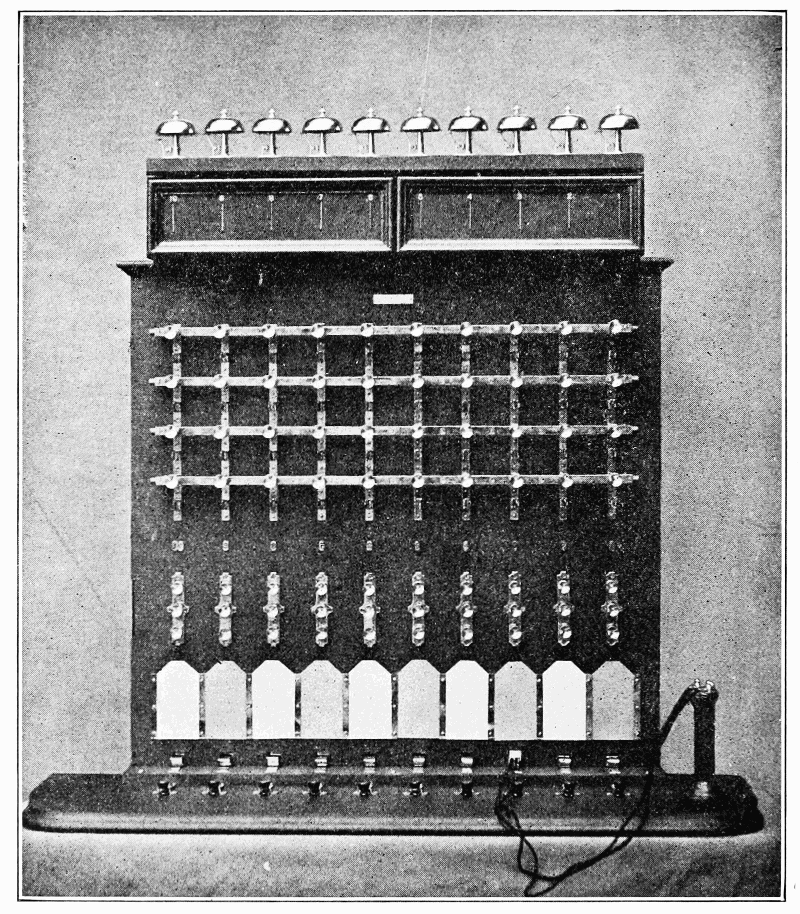image 1907 forty wire telephone switchboard