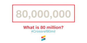 Crossref has 80 million registered content items